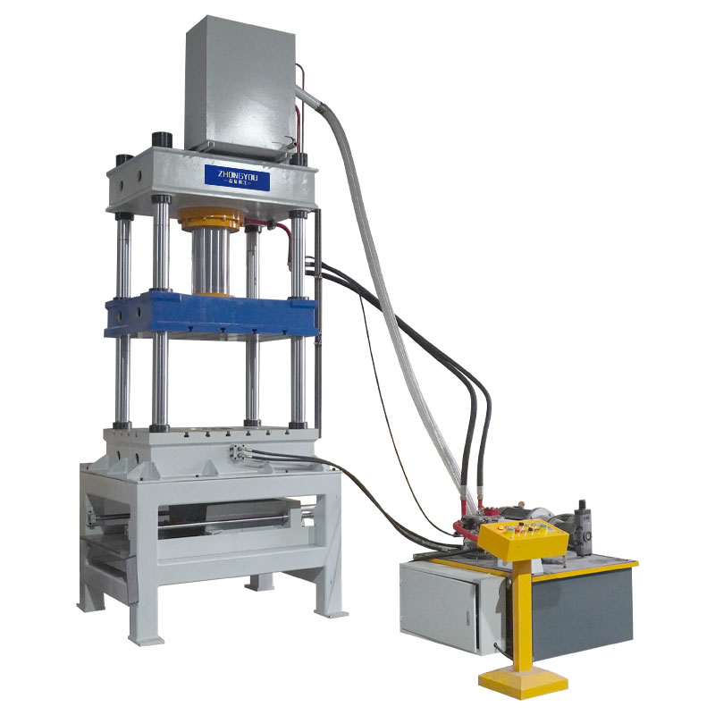 200 Ton Custom Four Column Hydraulic Press with Pneumatic Ejector Cylinder, Automatic Material Removal Forming Machine