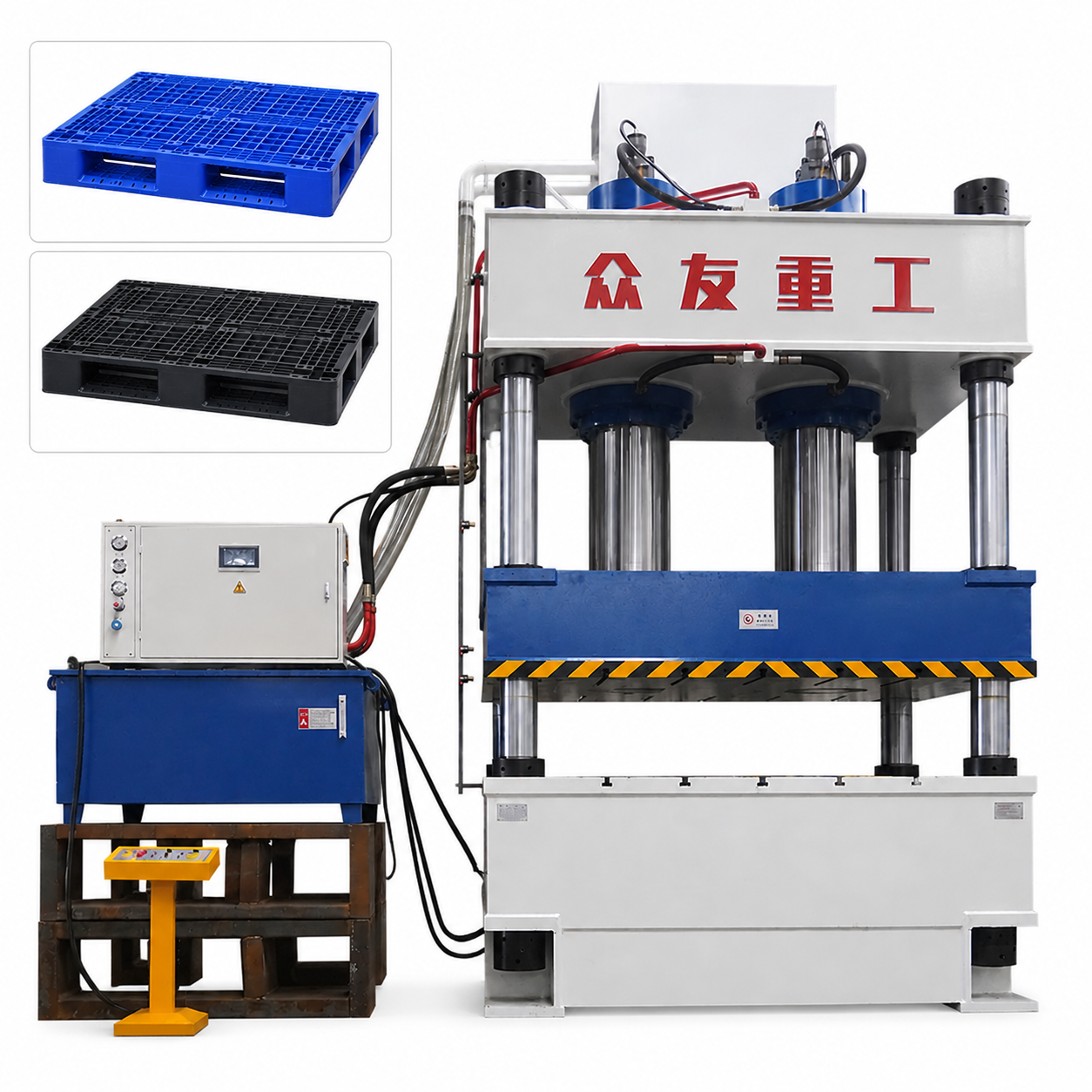 Plastic Pallet Hydraulic Press Machine for HDPEPP Pallet Production Industrial Use