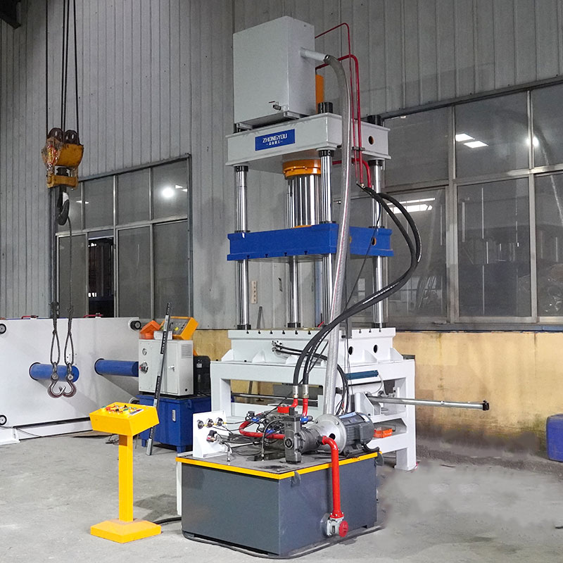 200 Ton Custom Four Column Hydraulic Press with Pneumatic Ejector Cylinder, Automatic Material Removal Forming Machine