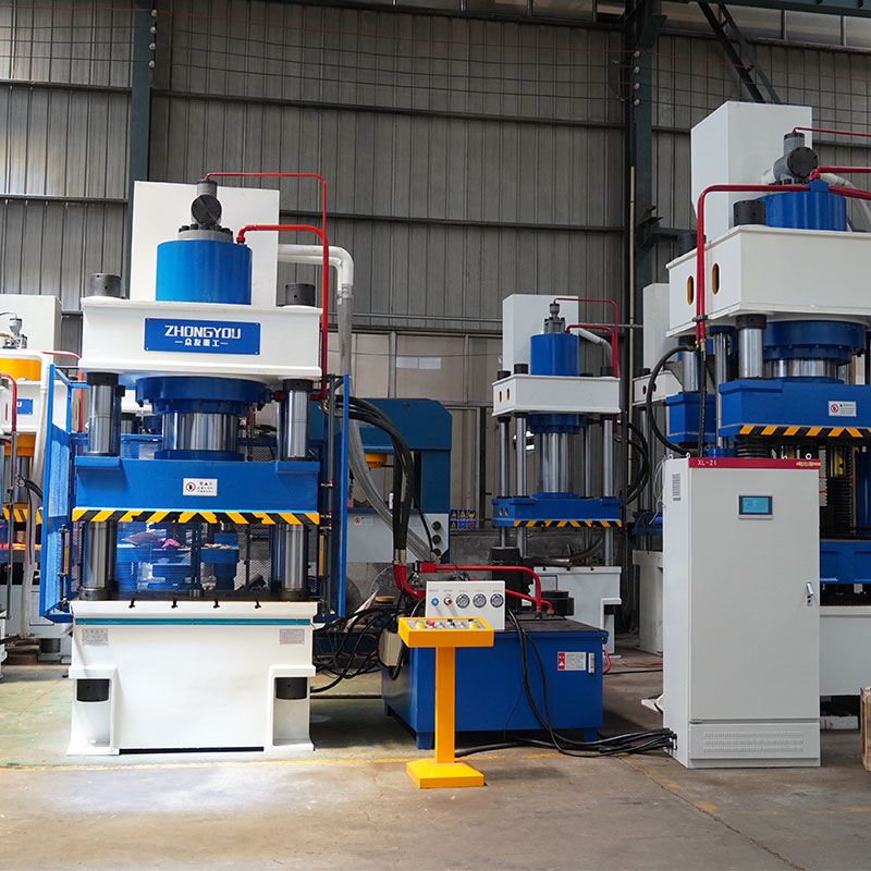 500 Ton Four Column Hydraulic Press 3-Beam 4-Column Metal Forming Hydraulic Press, High Precision Forging Equipment