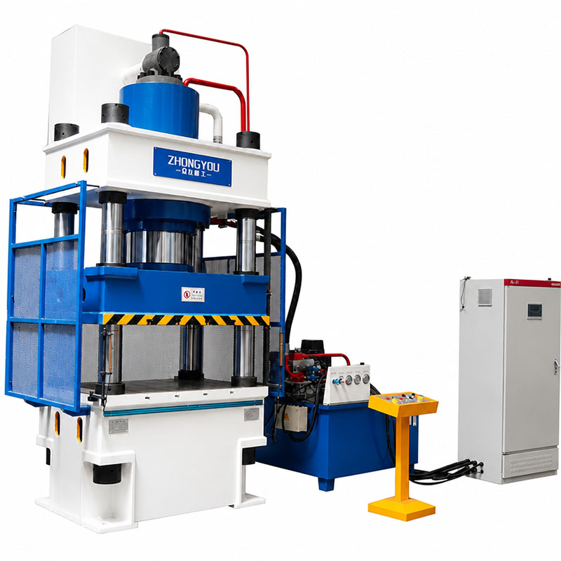 500 Ton Four Column Hydraulic Press 3-Beam 4-Column Metal Forming Hydraulic Press, High Precision Forging Equipment