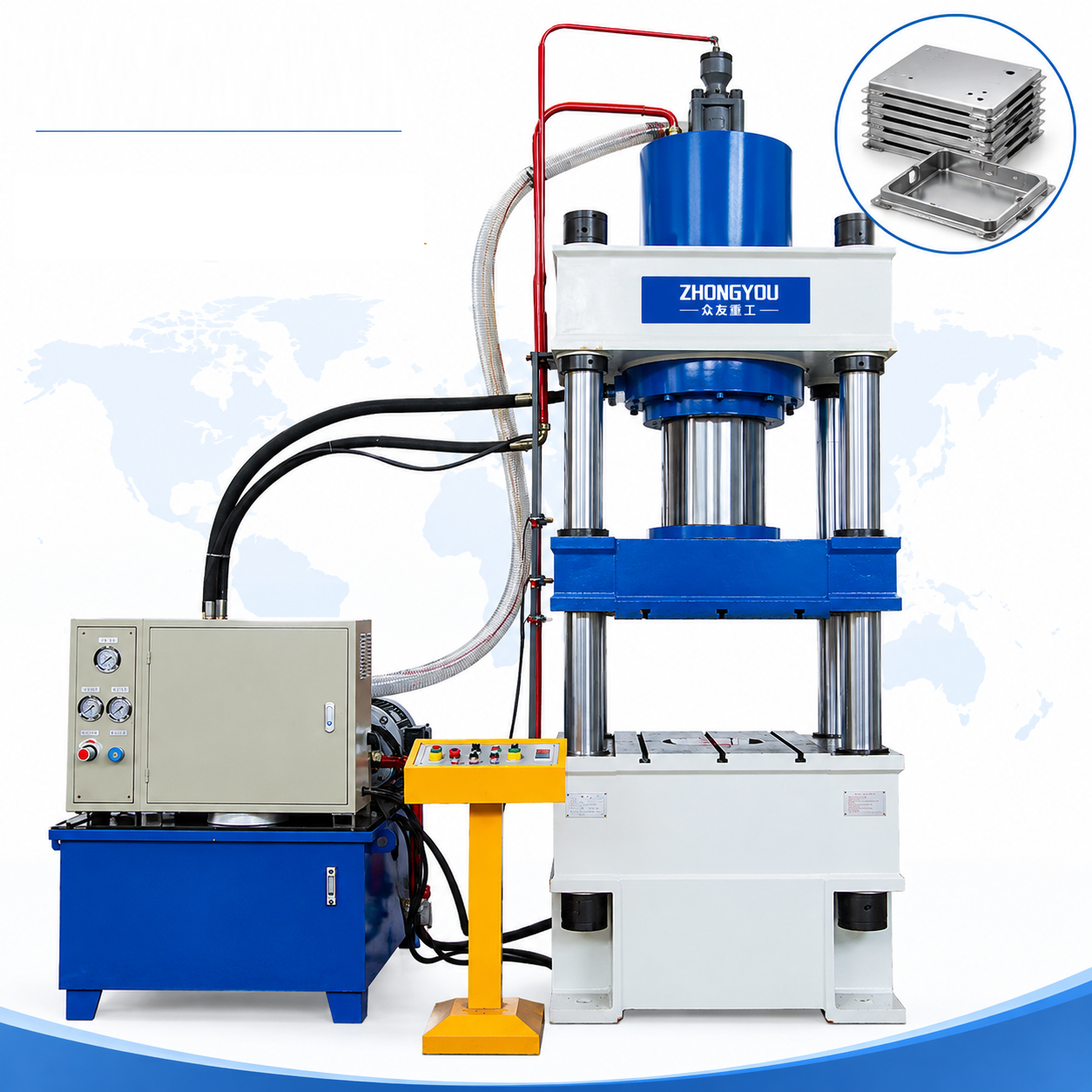 315 Ton Four Column Hydraulic Press |Heavy Duty Hydraulic Forming Machine