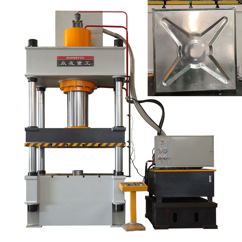 400 Ton 3-Beam 4-Column Hydraulic Press for Stainless Steel Water Tank Panel Deep Drawing Forming