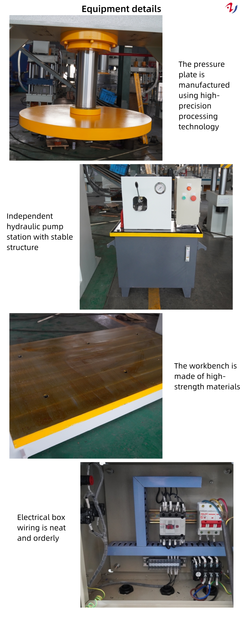 120 ton tire press with hydraulic lift table细节