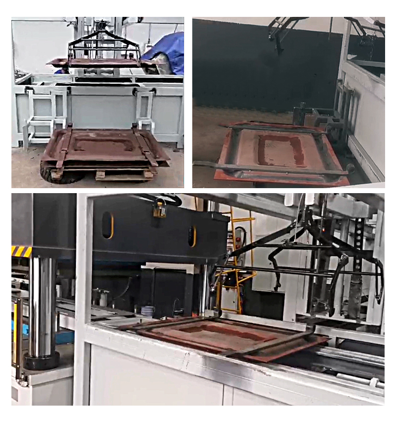  630 tonnes train door plate shaping hydraulic press metal door plate calibration press (5)