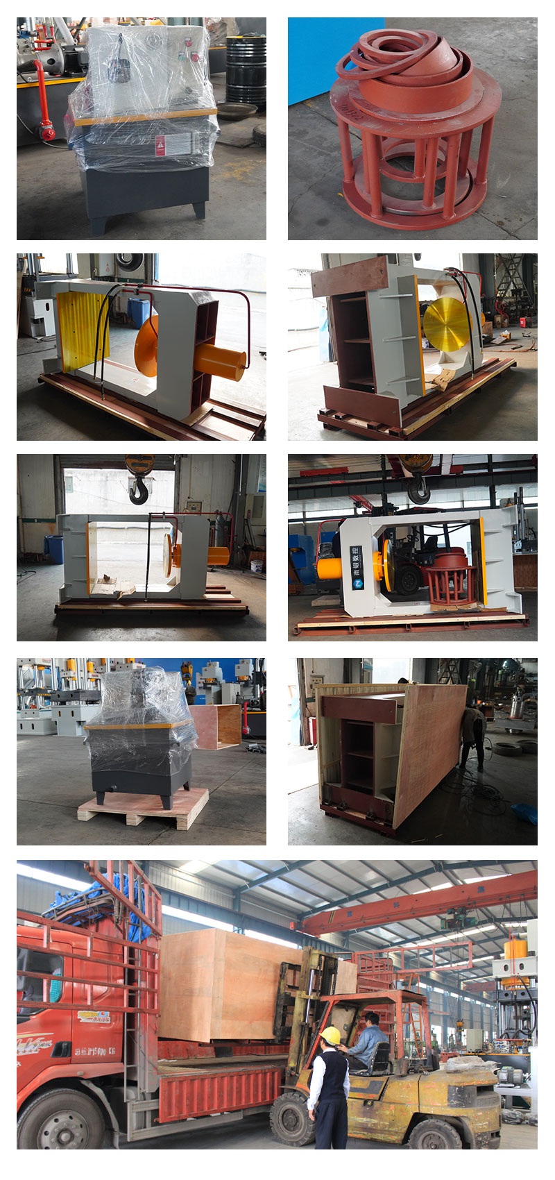 100T Mobile Press Forklift Tire Removal Press for Solid Tires (1)