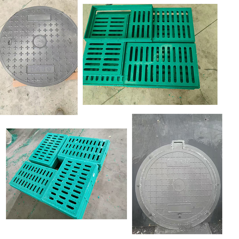 SMC resin manhole cover hot press molding 500 tons hydraulic pressure machine (7)