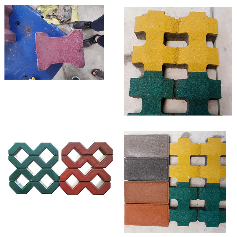 PE plastic sand brick hydraulic press with mold (2)