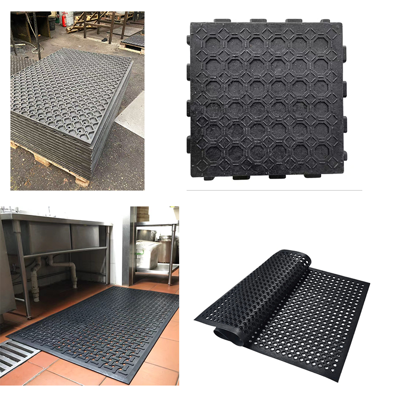 Rubber anti-slip floor mat molding hot press machine (1)